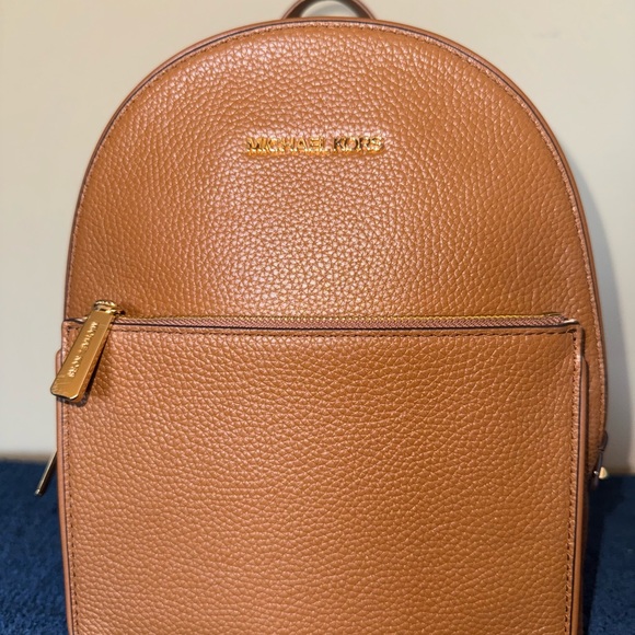 Michael Kors Tan Leather Backpack - Picture 1 of 5